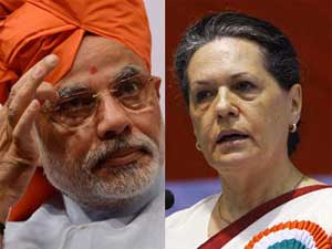 sonia gandhi,narendra modi,bjp,congress,telangana state  విశ్వసనీయతలో సోనియా ముందు మోదీ బలాదూర్‌!